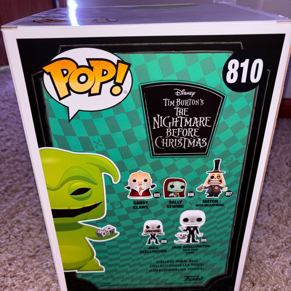 JUMBO 10' FUNKO POP Disney Oogie Boogie Vinyl Figure - Green - Picture 4 of 8